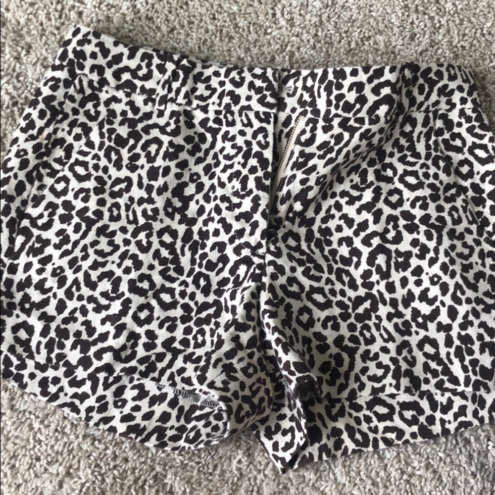 JCREW LEOPARD CHINO SHORTS